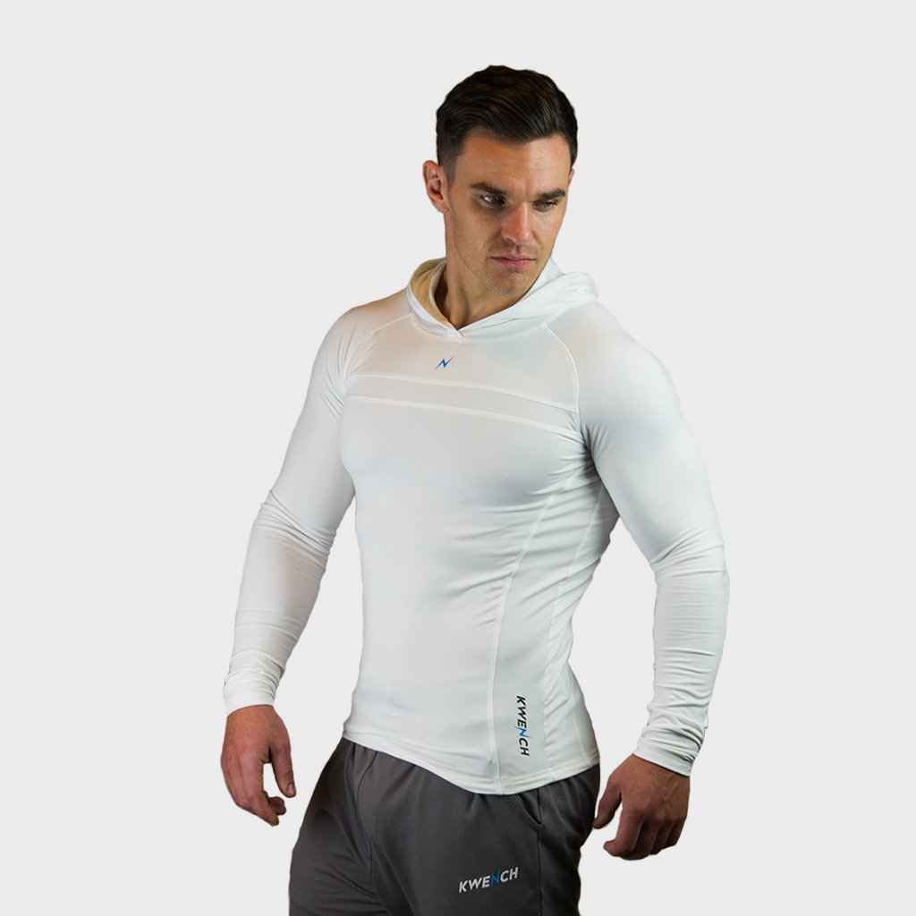 Kwench Crux Mens long sleeve Gym Yoga Workout  Tshirt hoodie 