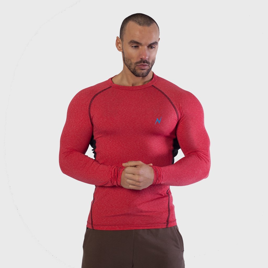 Mens long Sleeve Gym yoga fitness workout  Tshirt
